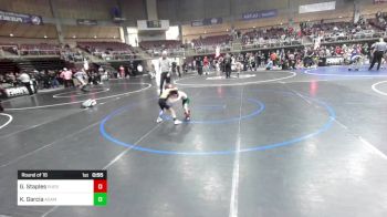 40 lbs Round Of 16 - Gavin Staples, Pueblo County WC vs Kash Garcia, Adam City WC