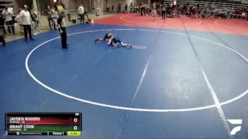 88 lbs Semis & 1st Wrestleback (8 Team) - Jayden Rogers, Staples vs Grant Cook, Hastings
