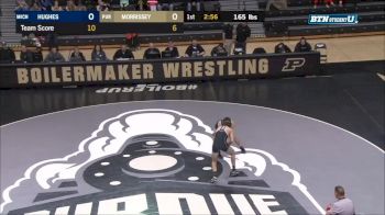 165 m, Reece Hughes, Michigan vs Jacob Morrissey, Purdue