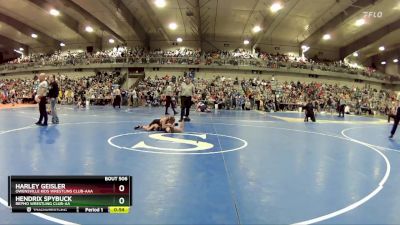 70 lbs Champ. Round 1 - Harley Geisler, Owensville Kids Wrestling Club-AAA vs Hendrix Spybuck, Repmo Wrestling Club-AA