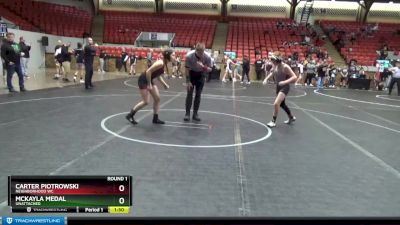 105 lbs Round 1 - Carter Piotrowski, Neighborhood WC vs Mckayla Medal, Unattached