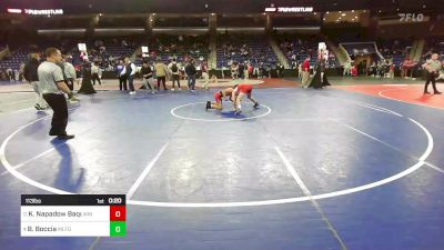 113 lbs Round Of 16 - Kai Napadow Baquero, Winchester vs Brayden Boccia, Milford [MA]