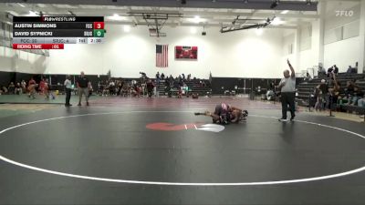 165 lbs Semis & 3rd Wb (16 Team) - Austin Simmons, Fresno City College vs David Sypnicki, Santa Rosa Junior College