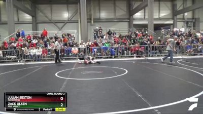 85 lbs Cons. Round 2 - Zack Olsen, Mill Valley vs Julian Sexton, Manhattan