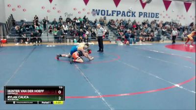 113 lbs Cons. Round 2 - Hunter Van Der Hoeff, Centralia vs Rylan Calica, Rochester