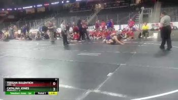 W 164 lbs Round 1 (4 Team) - Teegan Sulentich, Iowa vs Catalina Jones, Nebraska 2