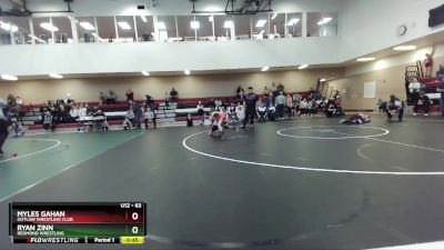 63 lbs Cons. Semi - Ryan Zinn, Redmond Wrestling vs Myles Gahan, Outlaw Wrestling Club