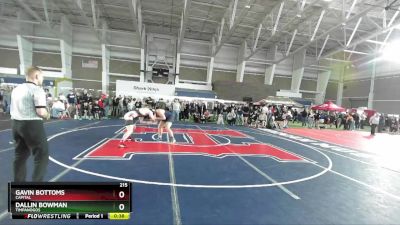 215 lbs Cons. Round 2 - Dallin Bowman, Timpanogos vs Gavin Bottoms, Capital