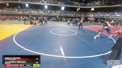 6A 100 lbs Semifinal - Jubilee Rendon, El Paso Franklin vs Cassandra Medrano, Edinburg