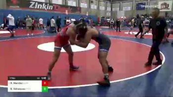 171 lbs Quarterfinal - Roman Mendez, Buchanan vs Bryan Velasquez, Frontier