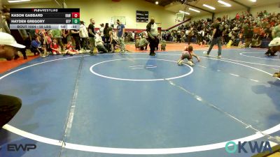 58 lbs Round Of 16 - Kason Gabbard, Raw Wrestling Club vs Hayden Gregory, Tulsa Blue T Panthers