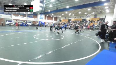 285 lbs Cons. Semi - Zander West, Victor Valley vs Enrique Segura, Redwood