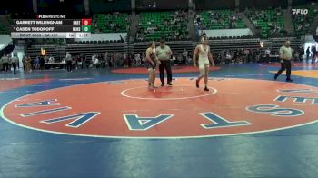 6A 157 lbs Semifinal - Garrett Willingham, Hartselle vs Caden Todoroff, Mortimer Jordan HS