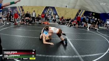 113 lbs Finals (2 Team) - Cael Lowdermilk, Warner Elite vs Mason Spence, CP Wrestling