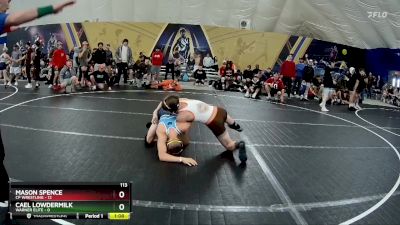 113 lbs Finals (2 Team) - Cael Lowdermilk, Warner Elite vs Mason Spence, CP Wrestling