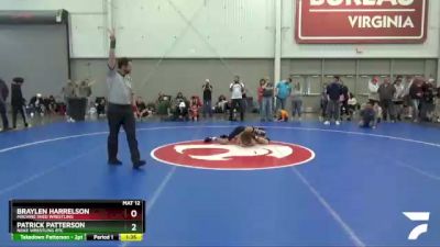 97 lbs Cons. Round 2 - Braylen Harrelson, Machine Shed Wrestling vs Patrick Patterson, Noke Wrestling RTC