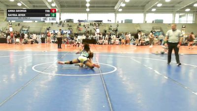 132 lbs Rr Rnd 2 - Anna George, Top Flight Wrestling Academy - HSG vs Sayria Jeter, 5forty Lady Brawlers - HSG