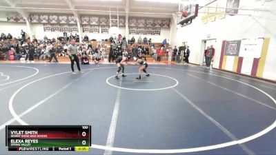 100 lbs Cons. Round 4 - Elexa Reyes, Spring Valley vs Vylet Smith, Desert Ridge High School