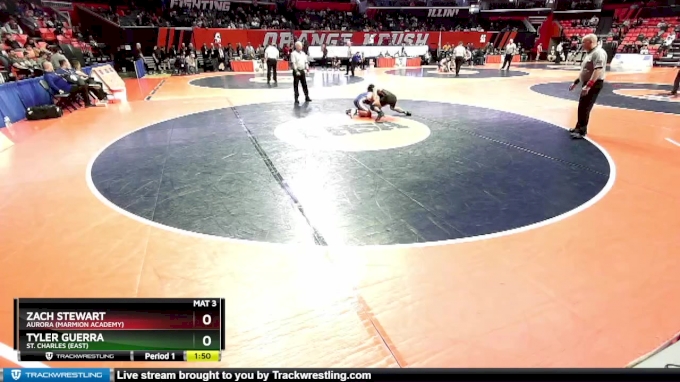 3A 138 lbs Quarterfinal - Tyler Guerra, St. Charles (East) vs Zach ...