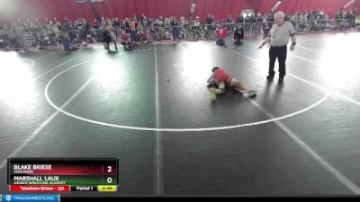 77 lbs Cons. Round 1 - Marshall Laux, Askren Wrestling Academy vs Blake Briese, Wisconsin