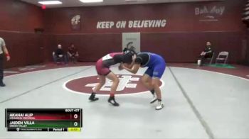 128 lbs Round 4 - Akahai Alip, Cimarron Memorial vs Jaiden Villa, Green Valley