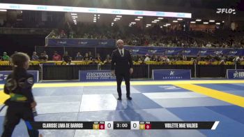 Clarisse Lima De Barros vs Violette Mae Valdes 2026 Pan Kids Jiu-Jitsu IBJJF Championship