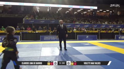 Clarisse Lima De Barros vs Violette Mae Valdes 2026 Pan Kids Jiu-Jitsu IBJJF Championship