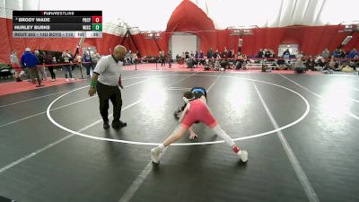 14U Boys - 110 lbs Champ. Round 1 - Hurley Burke, Wisconsin vs Brody Wade, Pardeeville Boys Club Youth Wrestling