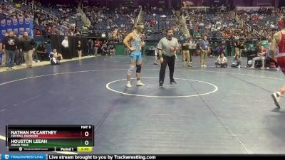 3A 157 lbs Semifinal - Houston Leeah, Union Pines vs Nathan McCartney, Central Davidson