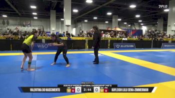 Valentina Do Nascimento vs Kayleigh Lulu Sena-Zimmerman 2026 American National IBJJF Jiu-Jitsu Championship