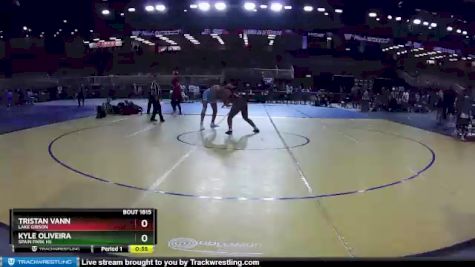 195 lbs Cons. Round 4 - Tristan Vann, Lake Gibson vs KYLE OLIVEIRA, Spain Park Hs