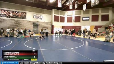 46 lbs Cons. Round 2 - Gracyn Linford, Charger Wrestling Club vs Roman Loo, Empire Battle School