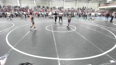 89 lbs Consi Of 4 - Heidi Dishface, Rez WC vs C.j Leyva, Badlands WC