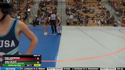 75 lbs Cons. Round 4 - Colt Davidson, Harrisburg vs Ezra Black, Victory School Of Wrestling