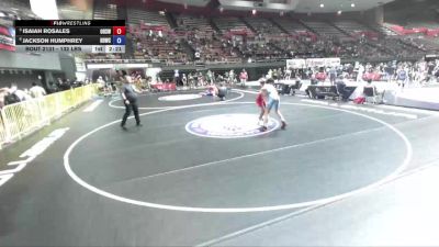 132 lbs Quarters - Isaiah Rosales, Oceanside High School Wrestling vs Jackson Humphrey, High Desert Wrestling Club