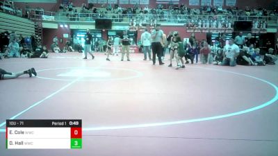 10U - 71 lbs Semis - Enzo Cole, Wawasee Wrestling Club vs Dezmon Hall, Warrior Wrestling Club