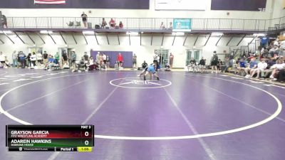 132 lbs Cons. Round 3 - Grayson Garcia, Fitz Wrestling Academy vs Adarein Hawkins, Hawkins House