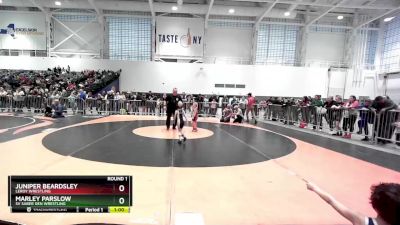 36-37 lbs Round 1 - Marley Parslow, SV Saber Den Wrestling vs Juniper Beardsley, LeRoy Wrestling