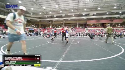 95 lbs Cons. Round 4 - Gabriel Stevens, Greater Heights Wrestling vs Will Scott, Team Lightning