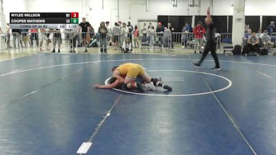 132 lbs Consi Of 64 #2 - Wylee Willson, WY vs Cooper Mathews, CO