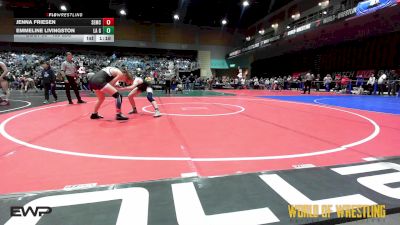 135 lbs Semifinal - Jenna Friesen, Salem Elite Mat Club vs Emmeline Livingston, La Grande Girls