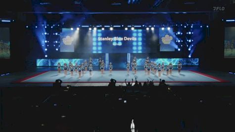 Stanley Blue Devils [2025 Show Cheer 1 - Mitey Mite - Large B] 2025 Pop Warner National Cheer & Dance Championship
