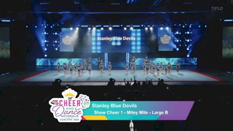 Stanley Blue Devils [2025 Show Cheer 1 - Mitey Mite - Large B] 2025 Pop Warner National Cheer & Dance Championship