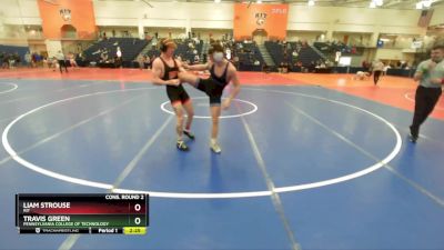 165 lbs Cons. Round 2 - Liam Strouse, RIT vs Travis Green, Pennsylvania College Of Technology