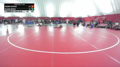 124-125 B Round 2 - Kaden Huster, Illinois Top Dawgs vs Blaise Bentz, Canton A