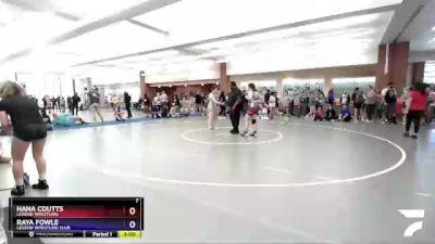 144 lbs Round 3 - Hana Coutts, Legend Wrestling vs Raya Fowle, Legend Wrestling Club