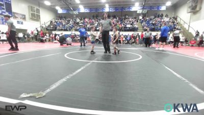 55 lbs Rr Rnd 4 - Case Williams, Barnsdall Youth Wrestling vs Gregory Barker III, Berryhill Wrestling Club