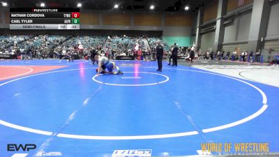 175 lbs Semifinal - Nathan Cordova, Tulare Titans Wrestling Club vs Cael Tyler, Alpha Elite