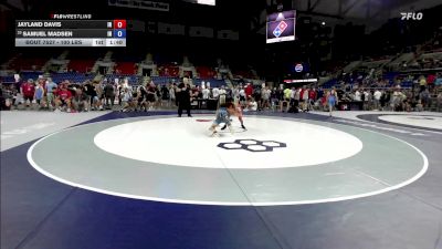 100 lbs Cons. Rd Of 32 - Jayland Davis, IN vs Samuel Madsen, IN