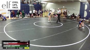 100 lbs. Cons. Round 3 - Brooklyn Sargent, Lexington vs Makenzee Mcpherson, Francis Howell Central